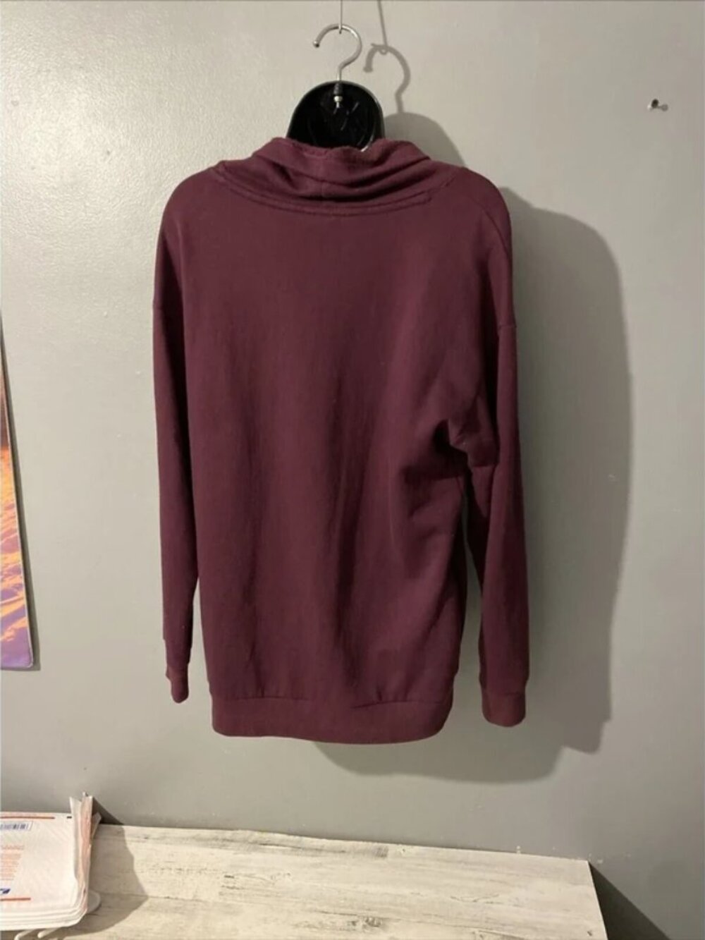 Pink Victoria Secret Women's Cowl Neck Sweatshirt Purple Size SP - Picture 3 of 4